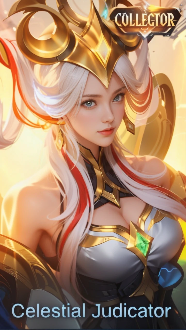 Game art,The best picture quality,Highest resolution,8k,((A bust photograph)),((Portrait)),(Rule of thirds),Unreal Engine 5 rendering works, (The Girl of the Future),(Female Warrior),22-year-old girl,(A long ponytail hairstyle with shades of red and blue),(A beautiful eye full of detail),(Big breasts),Elegant and charming,Smile,(frown),(Clothes full of futuristic sci-fi style,Sweater,A delicate pattern,Glittering jewels),Cyberpunk Characters,Future Style, Photo poses,Street background,Movie lights,Ray tracing,Game CG,((3D Unreal Engine)),oc rendering reflection pattern
