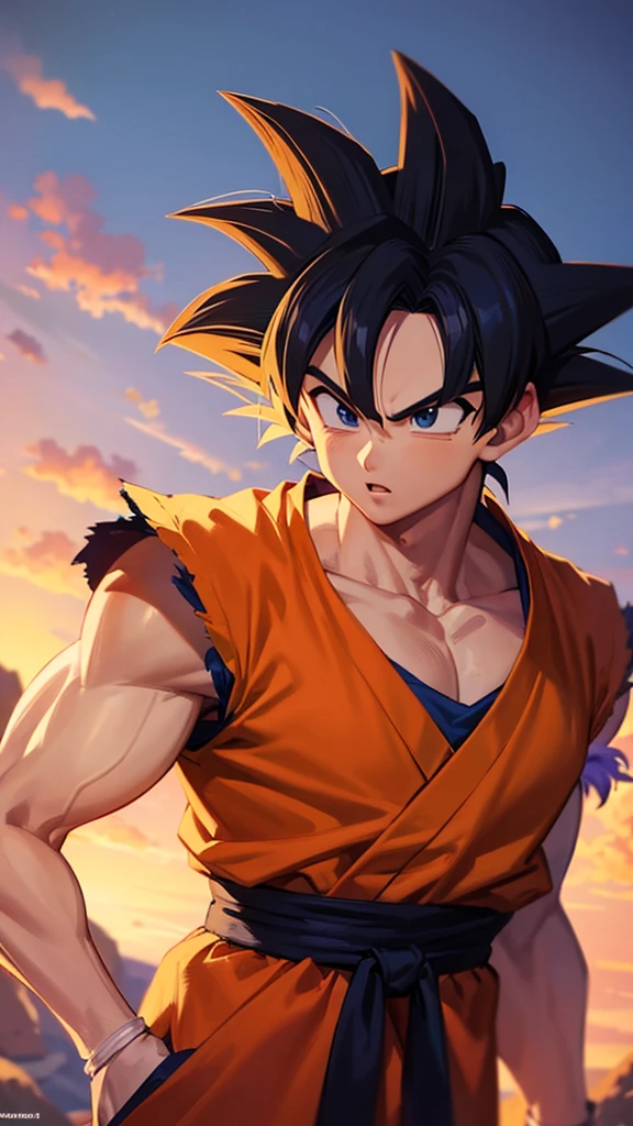 Goku from Dragon ball , Looking handsome, HD wallpaper, masterpiece, anime.