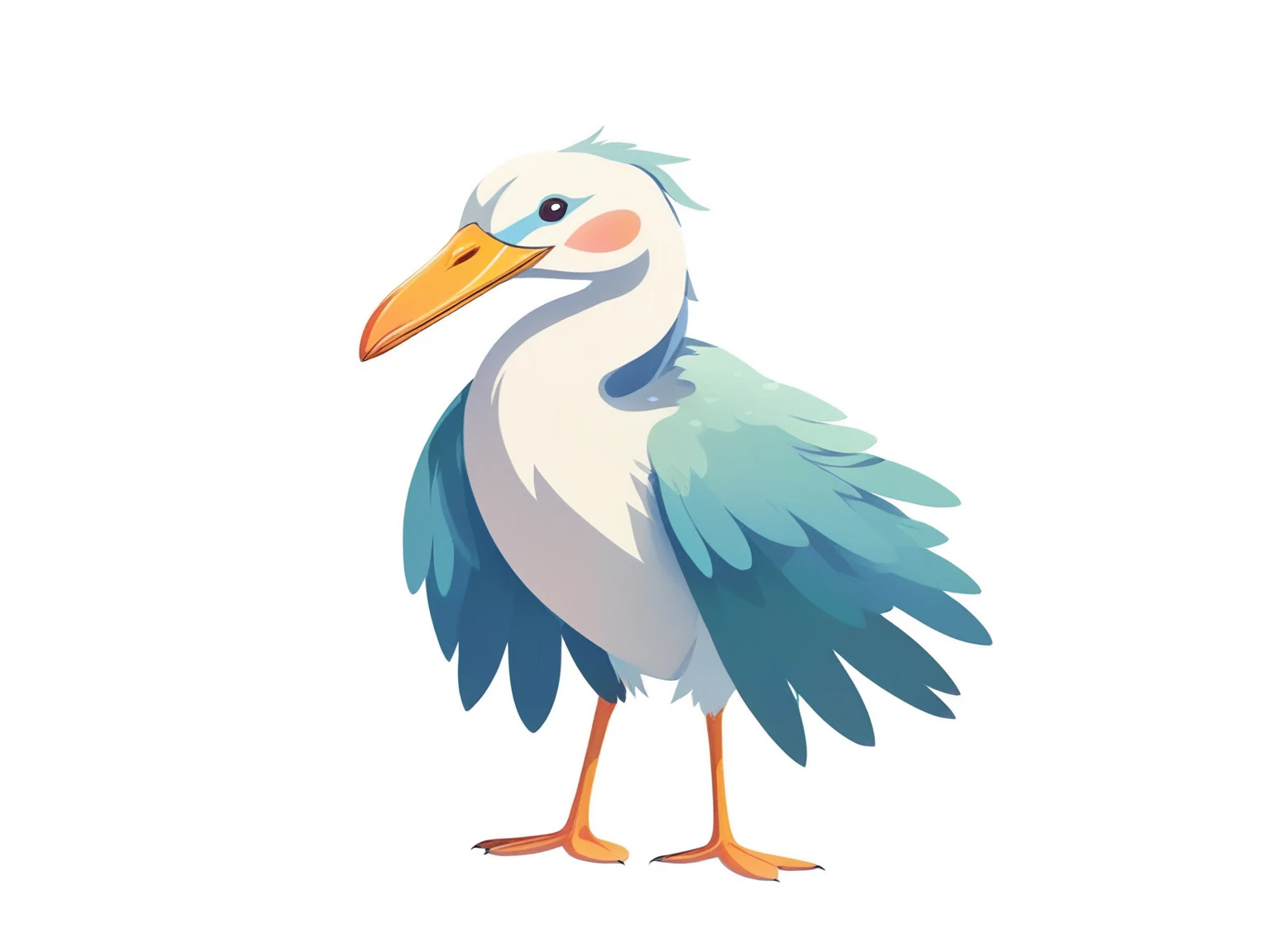 a surreal bird standing on a white surface, anthropomorphic bird, surrealist bird, fantastical duck conceptual portrait, beak, large beak, surrealist bird, colorful bird, duck illustration, Sam Bosma, 2D illustration, egret, standing bird, egret prestorn, (best quality,4k,8k,highres,masterpiece:1.2),ultra-detailed,(realistic,photorealistic,photo-realistic:1.37),fantasy,digital art,surreal,vibrant colors,dramatic lighting