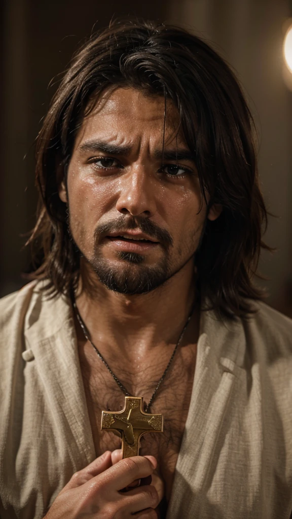 I wanted a real quality image in 4k of Jesus Christ men on the cross crying