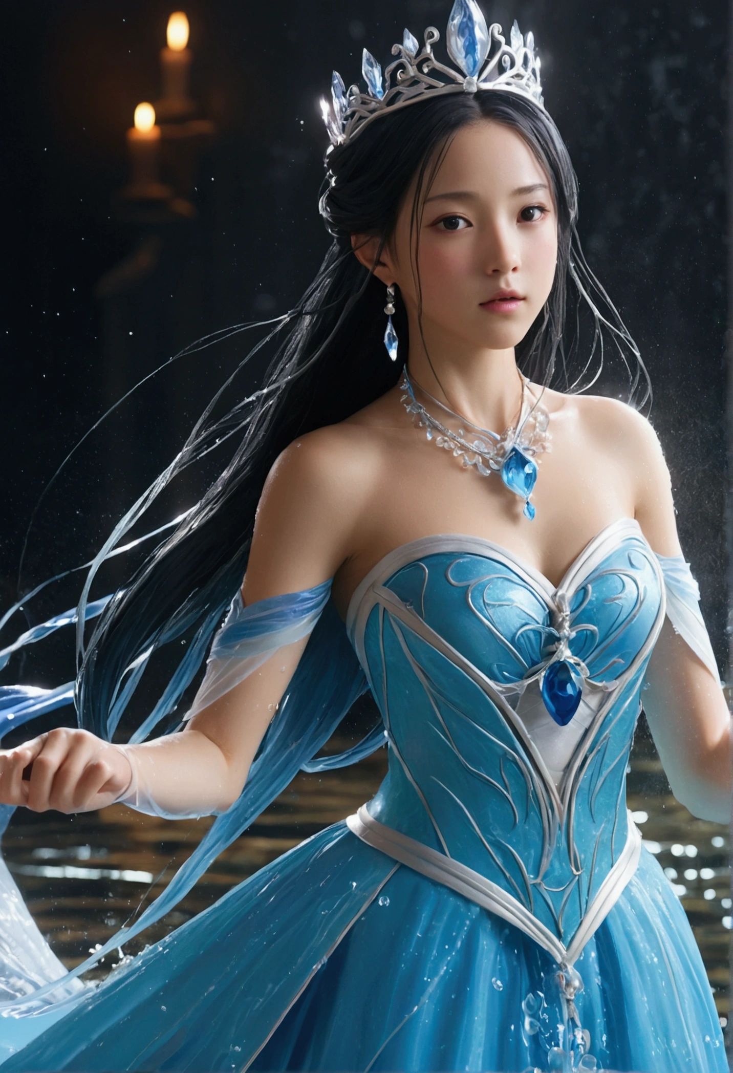 Water Princess, genshim impact style