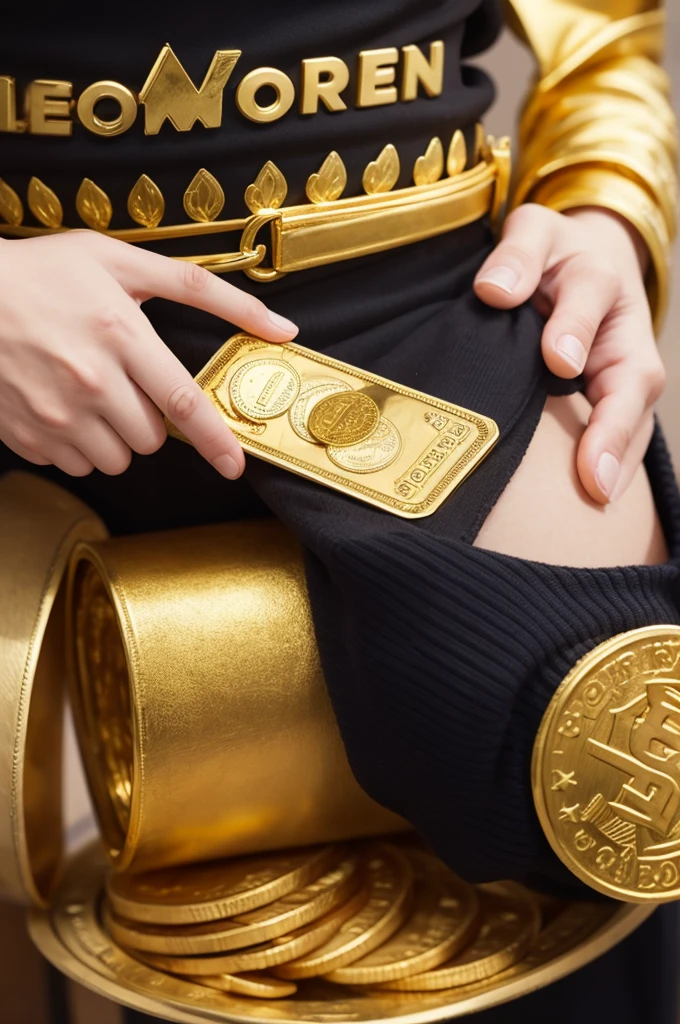 Announcement about exchanging gold for money