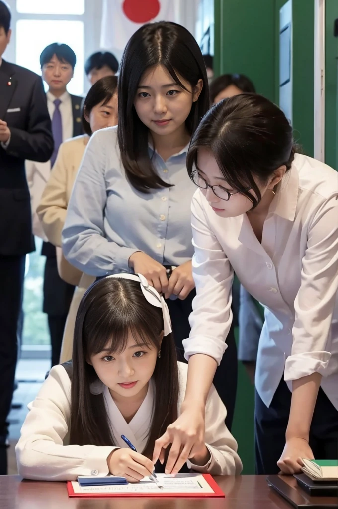 The Prime Minister of Japan has been chosen as a Korean female university student