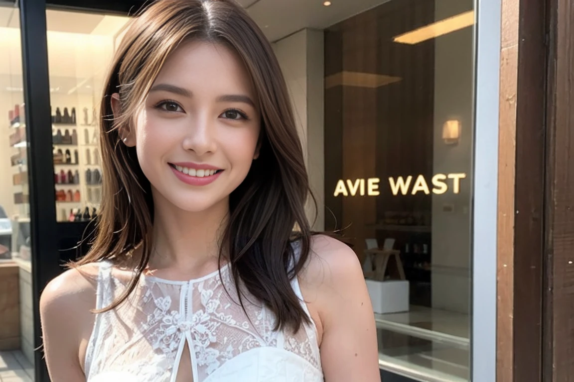 （realisti:1.1）,(​masterpiece,highest quality)，8k,(44 years old), 45 years old, sslimカップル、Model Couple、actress/Actor、Enge Size,upper body、In front of a jewelry store in the city. Mit rotem gown und Blumenmuster. perfect anatomy,Brown hair,shorth hair,Random hairstyles,((Very detailed face and eyes:1.2))(adorable顔:1.4)，美しいgownerの顔，gowner with perfect golden ratio，Langarm-Shirt、gown,(smile:1.2)、links、adorable、(realisti, Intricate detailing:1. 2), A bright smile、shorth hair,bright face、Red wine 、A starter、Italian food、wine bottle、Champagne、Tree wine、(sslimな顔), (The body is sslim), (Brown hair), (Links), upper body, White wine, sslim, wine glass,
THE INFORMATION