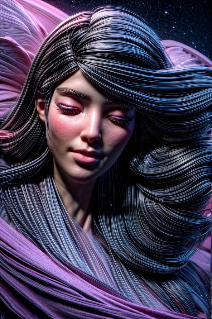 a woman sleeping and dreaming, angel in the room, spiritual dimension, magical energy, beautiful detailed eyes, beautiful detailed lips, extremely detailed face, long eyelashes, detailed clothing, ethereal atmosphere, glowing energy, dramatic lighting, celestial background, dreamlike quality, serene expression, (best quality,8k,highres,masterpiece:1.2),ultra-detailed,(realistic,photorealistic,photo-realistic:1.37),cinematic composition, dramatic lighting, vibrant colors, soft focus, fantasy art