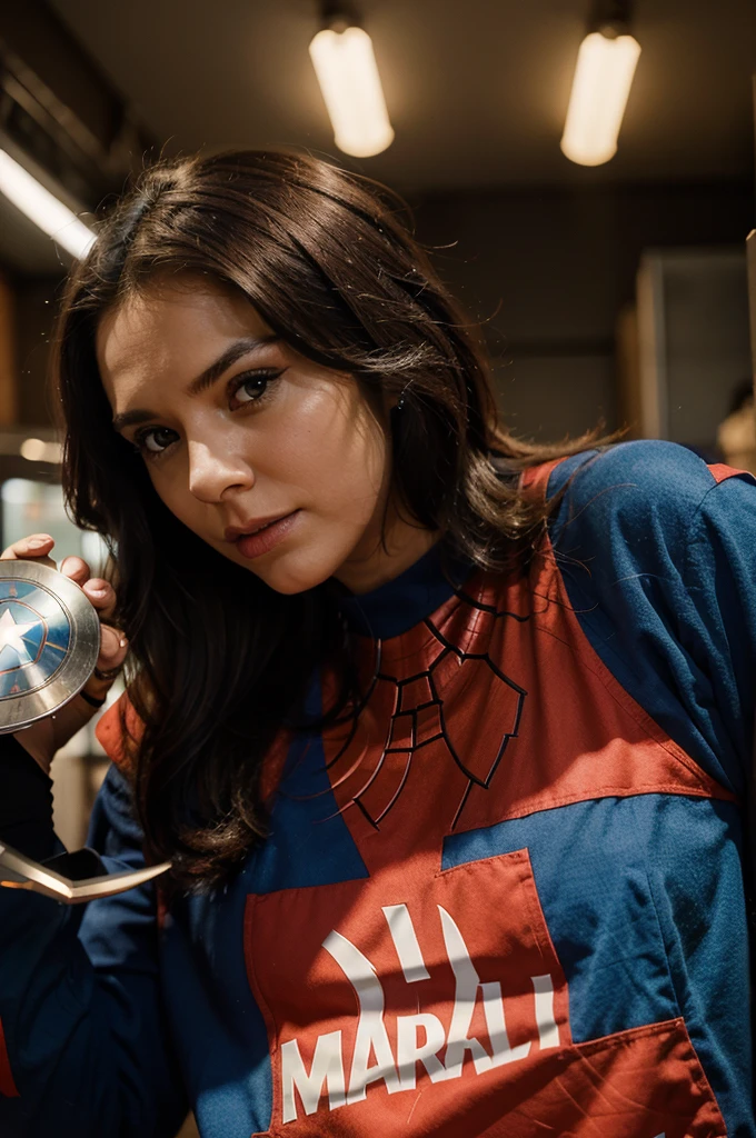 make me a Marvel-themed picture and put QUIZ at the top