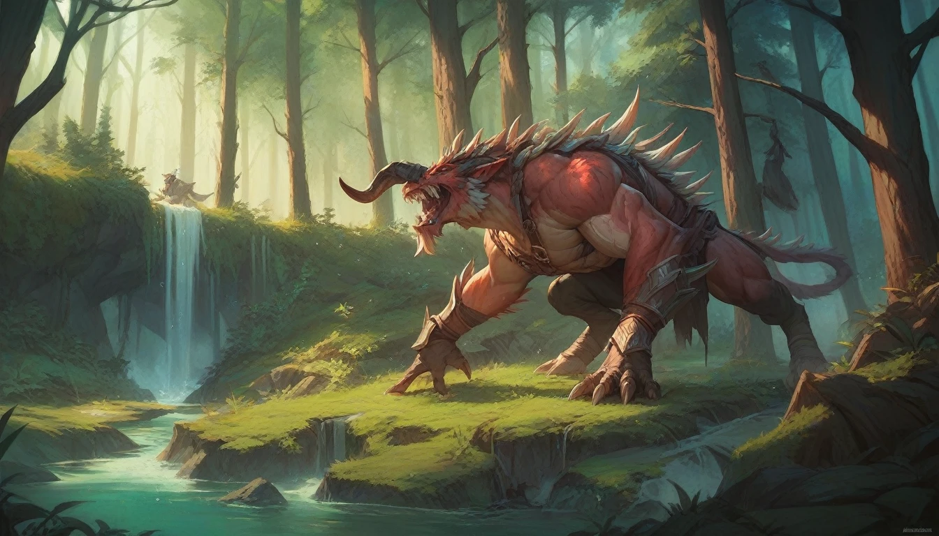 dense forest , epic Art of RPG