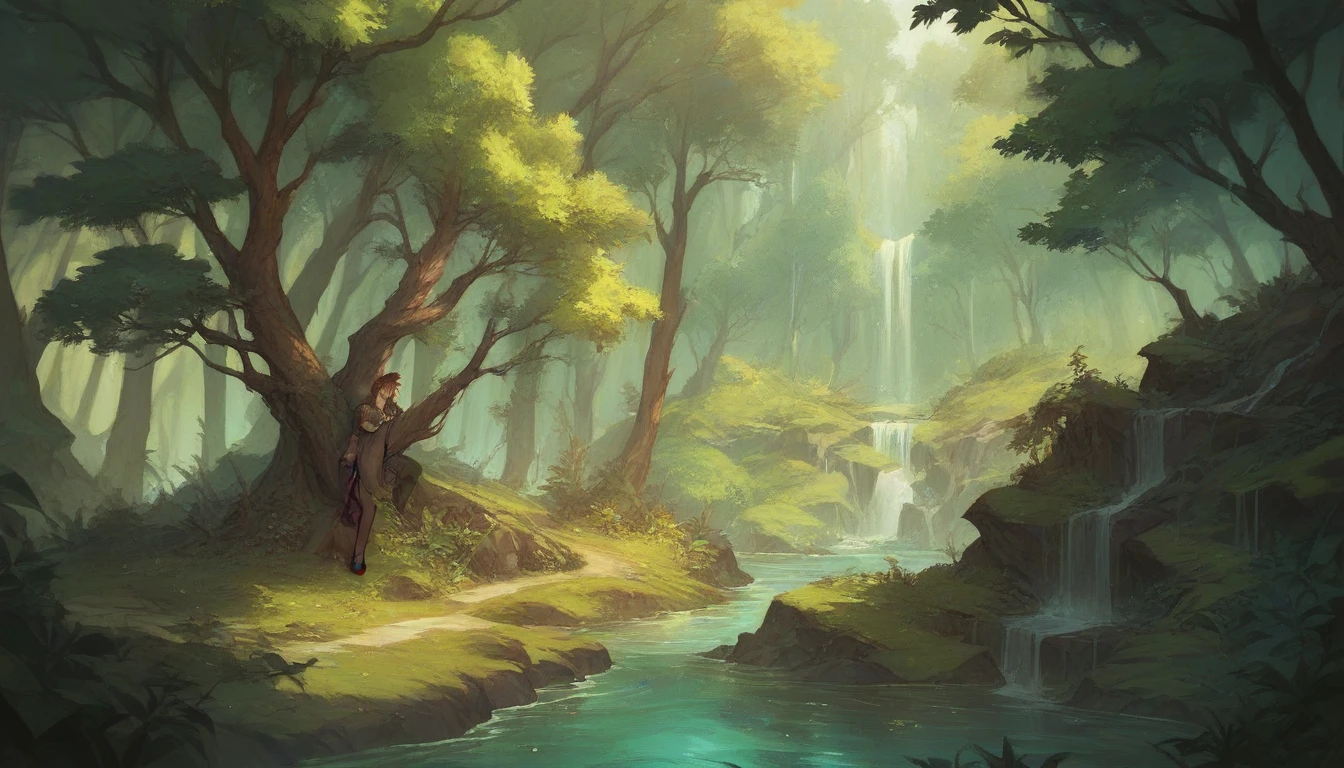 dense forest , epic Art of RPG