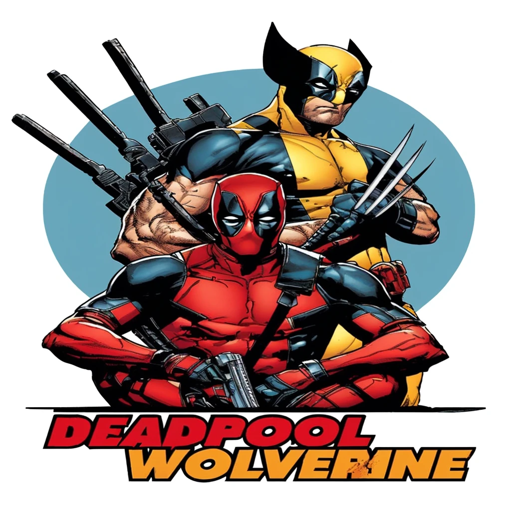 deadpool wolverine and wolverine, deadpool, mandalorian deadpool, marvel comics style, in style of marvel comics, ryan reynolds dead pool, portrait of deadpool, marvel comic style, textless, inspired by Mike Deodato, marvel comic book characters, jason fabok, mike deodato jr, digitally colored, in style of marvel and dc, 90s comic book character design