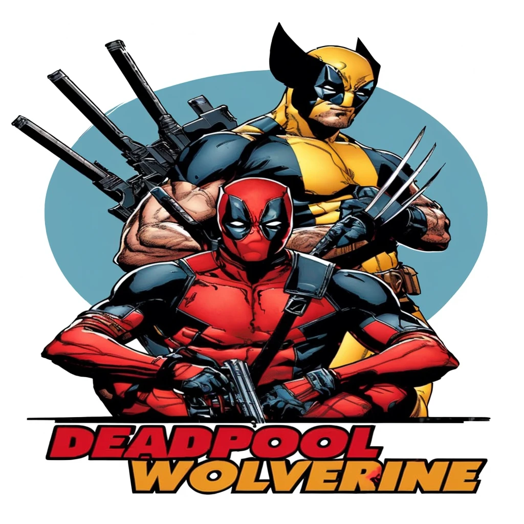 deadpool wolverine and wolverine, deadpool, mandalorian deadpool, marvel comics style, in style of marvel comics, ryan reynolds dead pool, portrait of deadpool, marvel comic style, textless, inspired by Mike Deodato, marvel comic book characters, jason fabok, mike deodato jr, digitally colored, in style of marvel and dc, 90s comic book character design