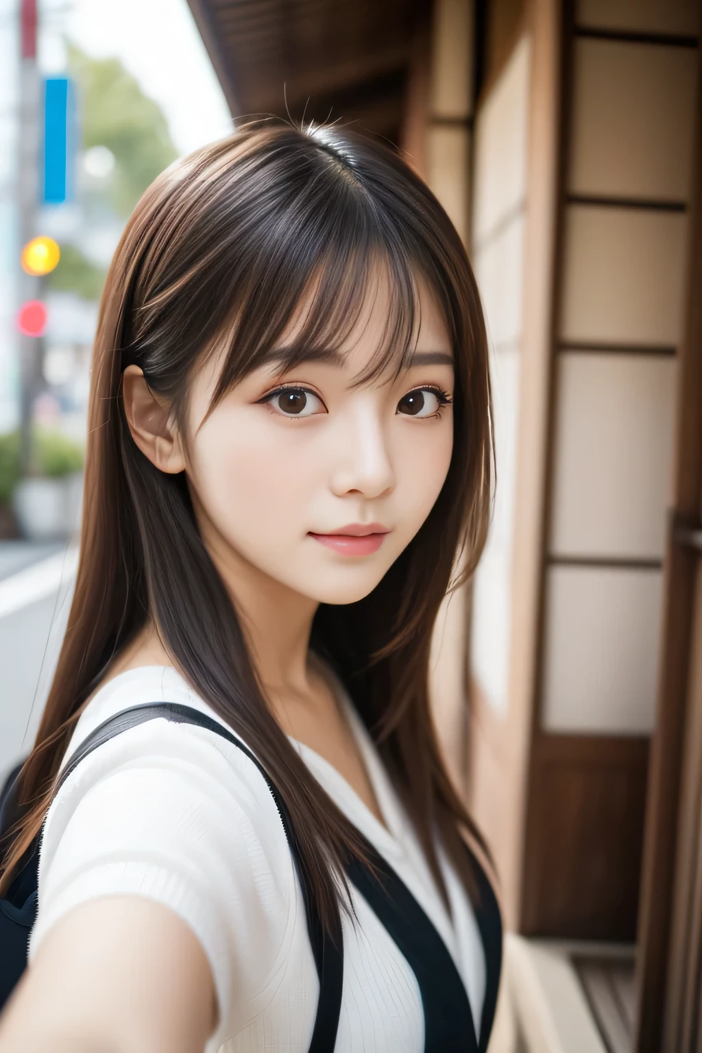 1 girl, school girl, gorgeous young korean woman, beautiful Japanese girl, beautiful young Japanese girl, young and cute asian face, popular Japanese makeup, 8k selfie, beautiful japanese girl face, girl cute beautiful face, young and adorable Japanese face, beautiful asian girl, one adorable Japanese face, rich bust