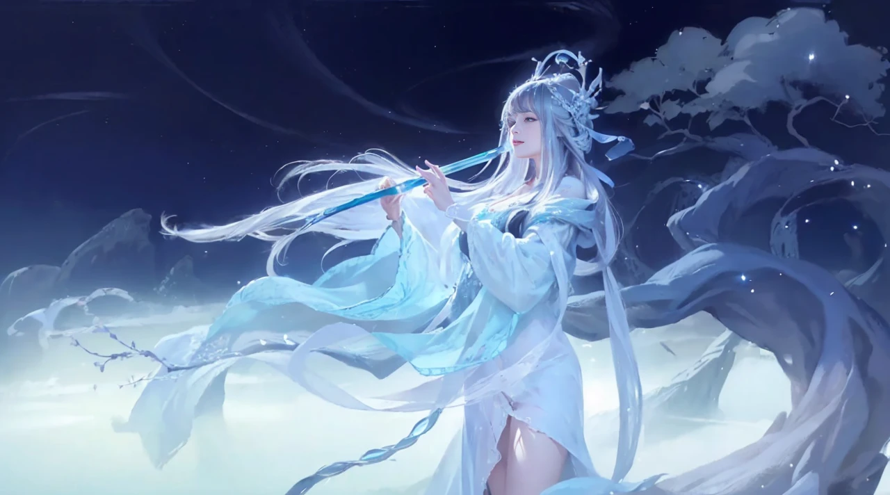Naked Woman, (A hyper-realistic)、(illustratio)、(Hight Resolution)、(8k)、(ighly in detail)、(Best Illustration)、(Beautifully detailed eyes)、(Top  Quality)、(extremely highly detailed)、(​masterpiece)、(wall paper）、（Detailed Face）、solo、1 girl in、looking up at viewer、the detail、Detailed Face、nigth in the dark、heavy shadow、lowkey、pureerosfaceace_v1、A Smile、long、Black shawl straight hair、46-point diagonal bangs,　（All-nude), View of the castle、Stand against the wall