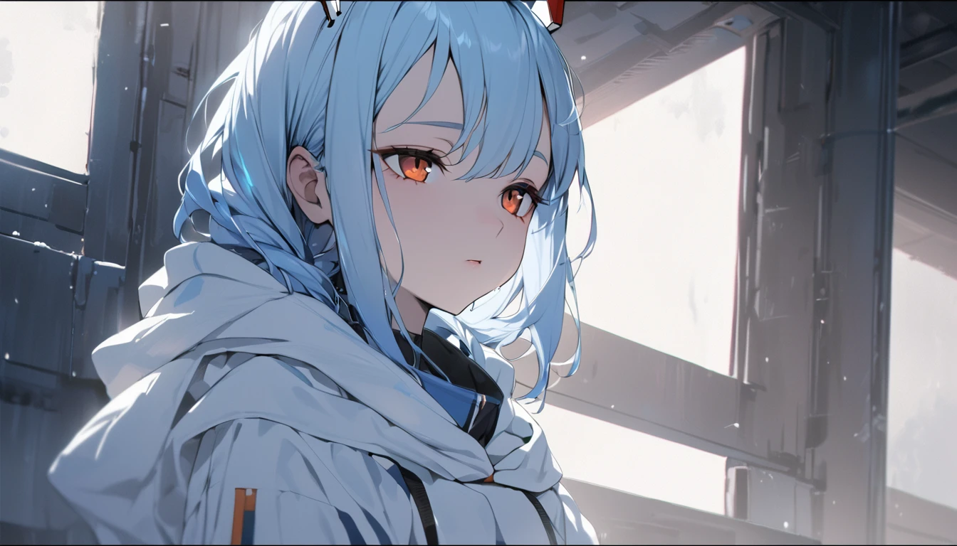 masterpiece, Awesome girl,1 female , younger sister, Cold Face, Expressionless, Woman with long blue hair, Pale pink lips, Calm, intellectual,Facial details, Eye details,Rei Ayanami,No exposure,Whole body,Ayanami Rei,(Highest quality:1.2),One girl,High resolution,Live feeling,Mike stand,Sense of presence,Uplifting,Good to sing,Divine