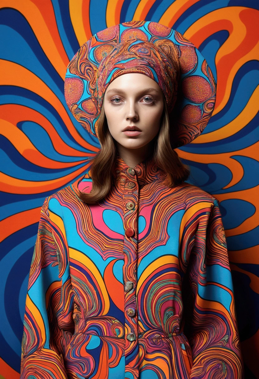 "hyper droste" "Psychedelic art and fashion that evoke a distorted perception, hallucinations, feelings of euphoria, and sometimes despair. The work has a hallucinatory and unconventional impression, altering the state of consciousness and sometimes inducing a state similar to psychosis."