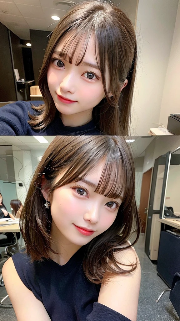 highest quality, shape, Very detailed, finely, High resolution, 8k wallpaper, Perfect dynamic shape, Beautiful and detailed, Summer clothes,Medium Hair,Natural color lip,smile,20-year-old girl、Midnight、Beautiful and elaborate face、Perfect and beautiful face、Slim face and figure,spread your arms wide,Big eyes,Take a photo with your face raised from below your knees、Small face、Beautifully detailed face、Perfect and beautiful double eyelids、Big cleavage、Long, Slender legs、One Woman、gravure、Skinny jeans、Watching the audience、runVery long hair, Blushing,
