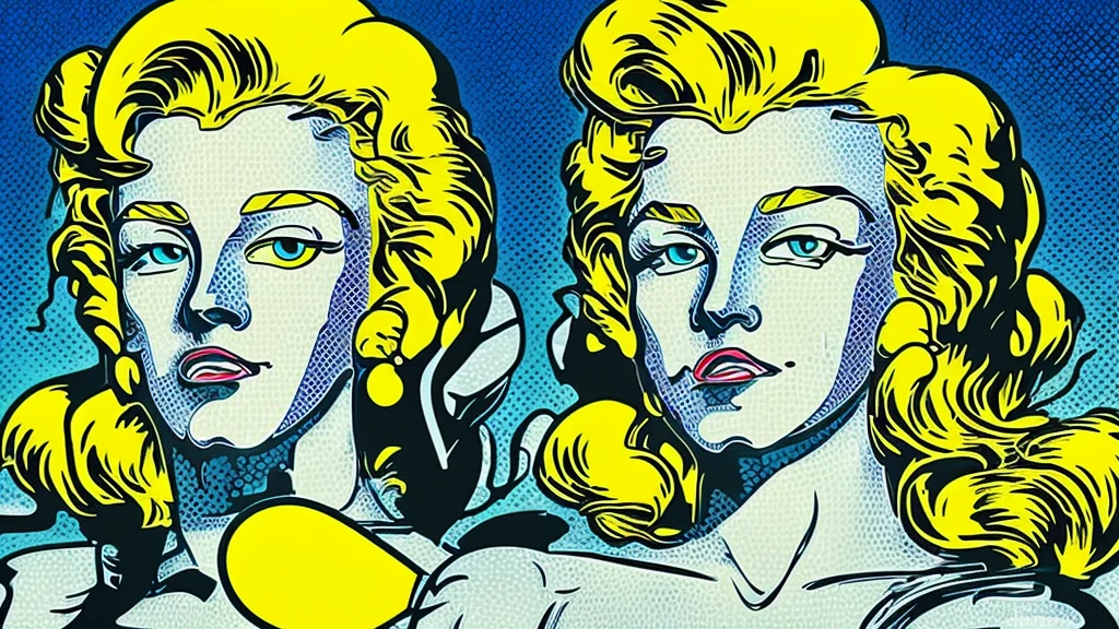 (masterpiece), Highest quality, (((One girl))), Shiny metallic texture, ((Grainy Halftone Screen,POP ART,Grunge,Vaporwave)),((Lichtenstein&#39;s depiction)),(blue eyes,Colorful hair colors,Twin tails)