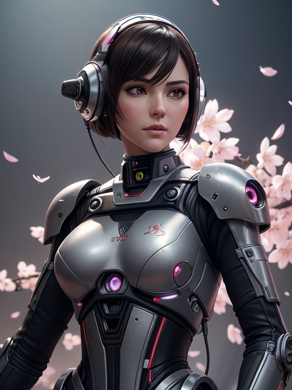 Complex 3d renderingThe is very detailed of a beautiful ceramic silhouette of a female droid face,Behind stood a huge cherry blossom pink mech warrior,Droid Parts,150 mm,Future Battlefield,rim-light,vibrant detail,Luxurious cyberpunk,Lace,Surreal Anatomy,face muscles,Cable Electrical Wire,micro Chip,ellegance,beatiful background,rendering by octane,HR giger style,8k,best qualtiy,tmasterpiece,illustratio,very fine and beautiful,The is very detailed,CG,unified,Wallpaperidelity,fidelity:1.37),astounding,finedetail,tmasterpiece,best qualtiy,offcial art,The is very detailed的 CG unified 8k Wallpapers,droid,full bodyesbian,The overall painting style is very domineering and powerful,