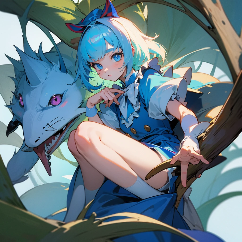 Alice in Wonderland, Magical creatures all around you, masterpiece, detailed