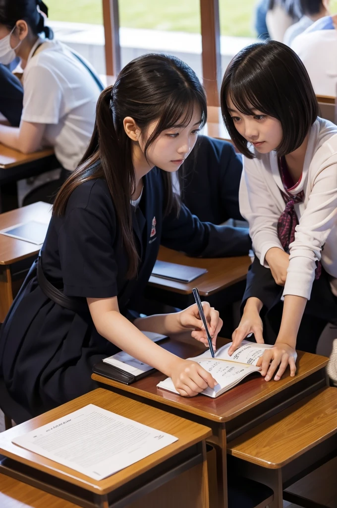 Japan was defeated by Korean female students.