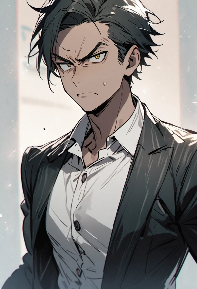 Man with indifferent attitude