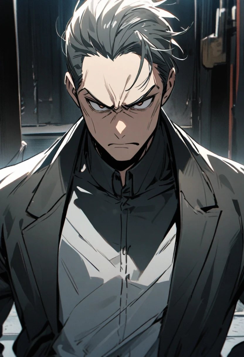 Man with indifferent attitude