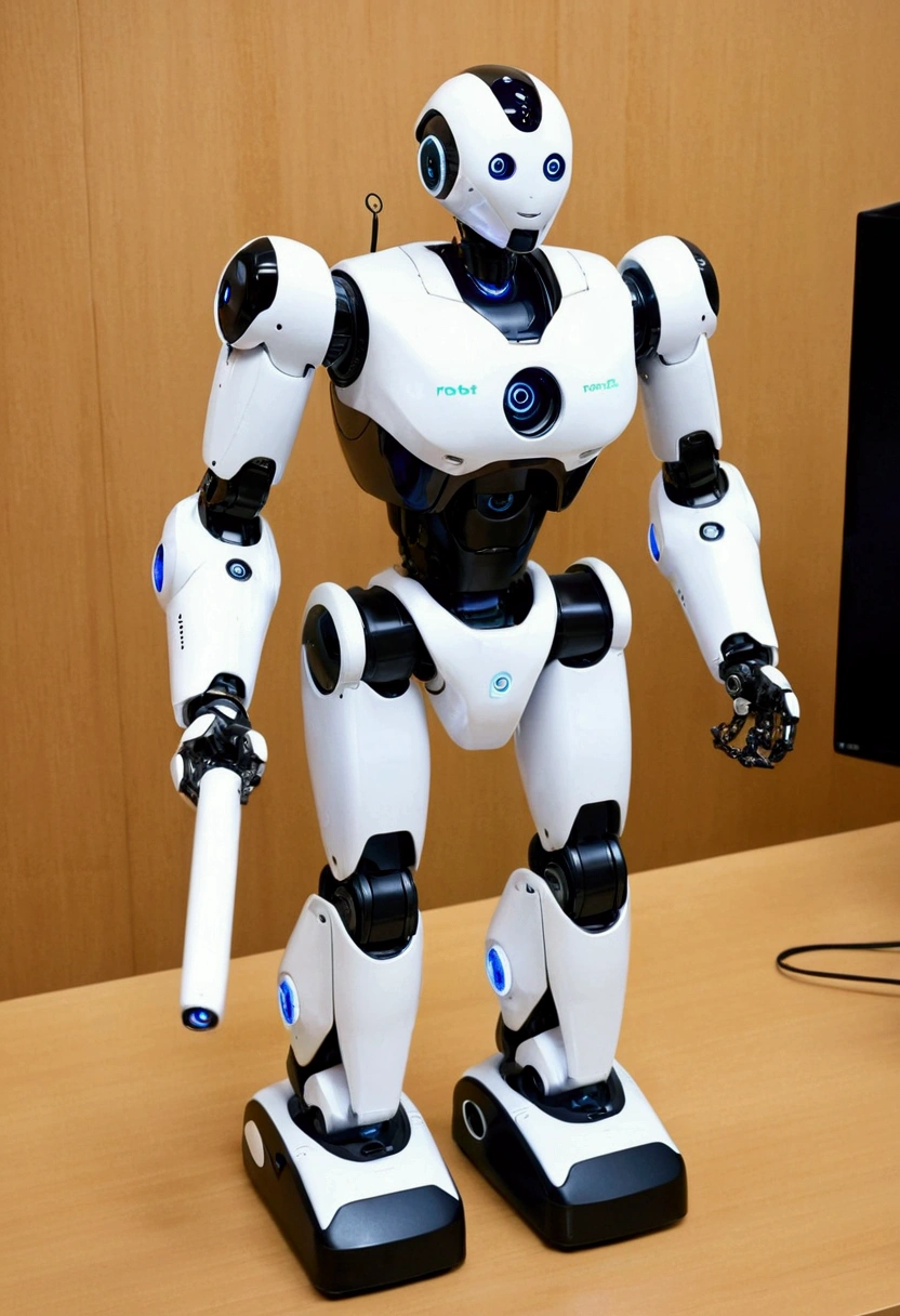 there are two robot that are standing next to each other, the most advanced ヒューマノイドrobot, humanoid robot, robots, futuristic robot, robot, with robot arms, 人型robot, ヒューマノイドrobot, friendly ヒューマノイドrobot, フレンドリーなヒューマノイドサイバーrobot, small robot, robotスタンド - オフ, anime robot, robot bionic technical, robotサイボーグ, robot
