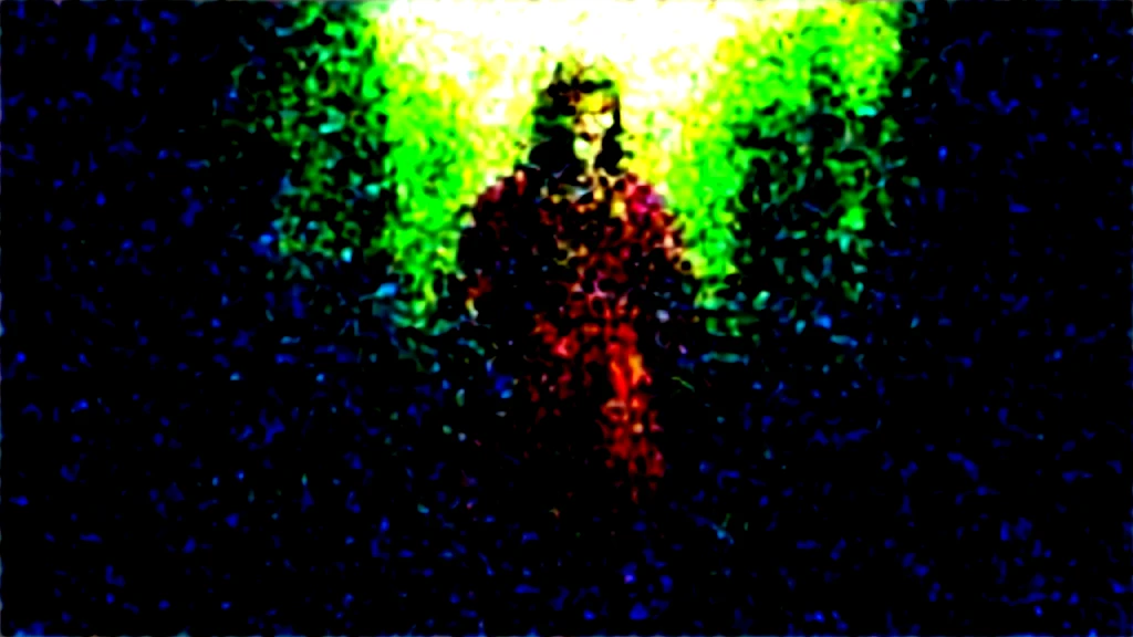A human warrior man, 6'4 , approximately 209lb, slender body, with brown eyes, long and tied hair, no beard, a big scar on his face, wearing a beautiful silver armor, with a symbol on the armor, a red cloth tied to his right arm, holding a sword like his two hands, shining sword with blood running down, smiling. He striking a pose, with his feets and a forest in the background.