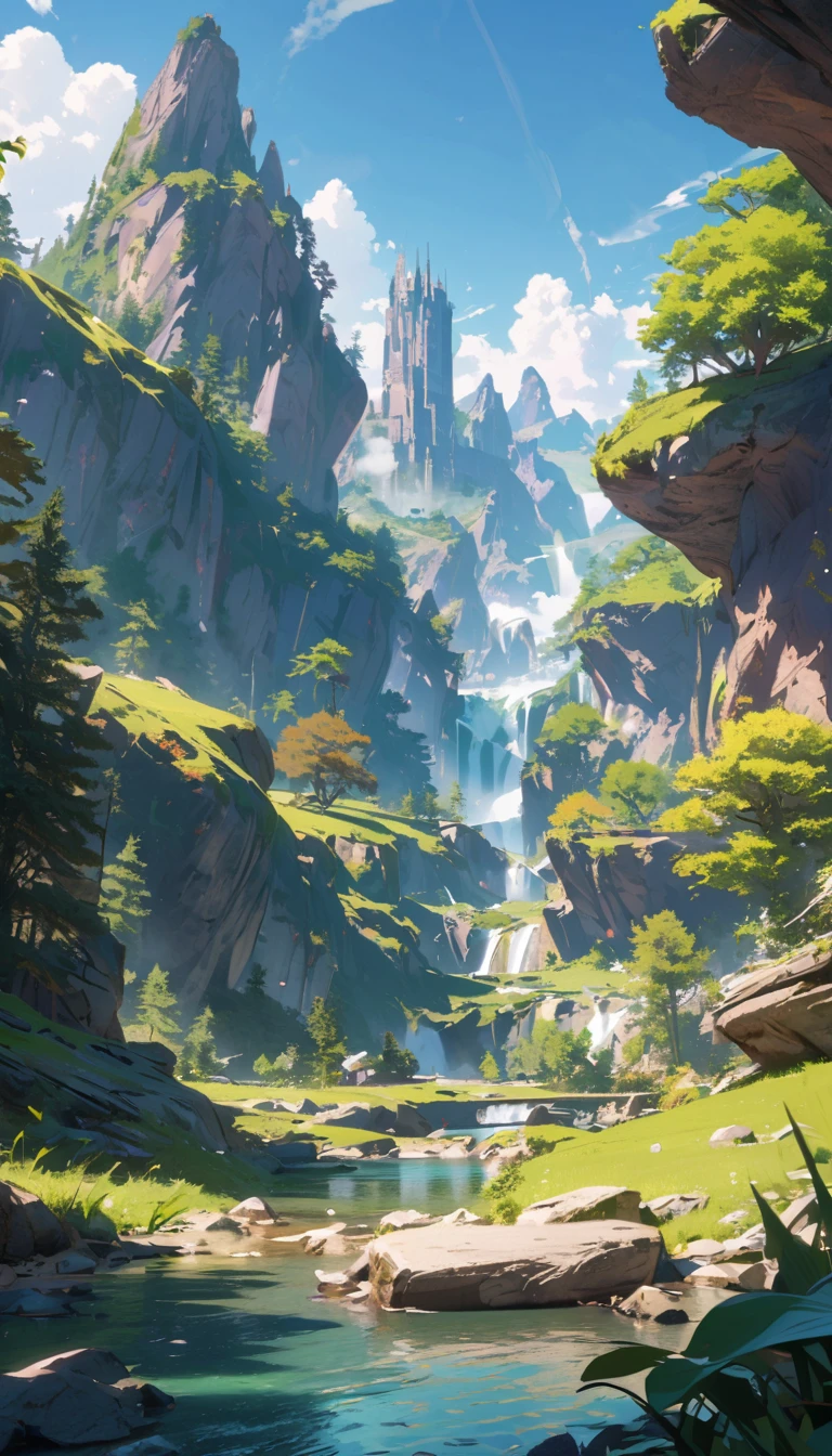 modern, Verism, masterpiece,  super detail, best quality, 4K , Fantastic World,Landscape only