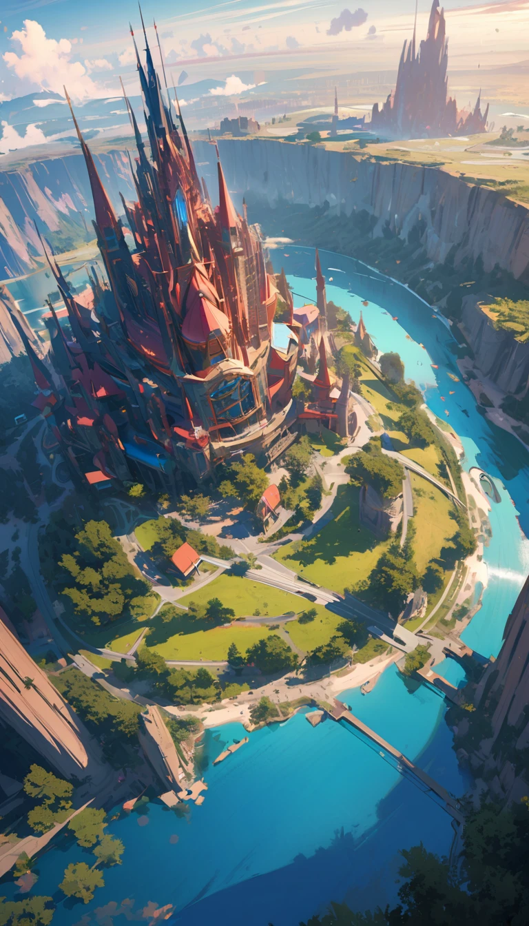 modern, Verism, masterpiece, super detail, best quality, 4K , Fantastic World,Landscape only