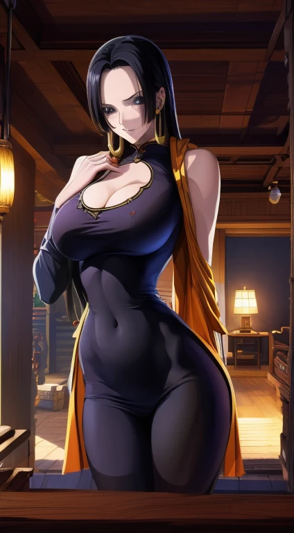 (best quality, 8K, masterpiece :1.3), (Practical, photoPractical: 1.37),girl,cheongsam,中式黑色cheongsam,High slit,Ball Head,dark magic, Dark Forest, negaive energy, hell, Blank, Star, Black Hair,photo,Unreal Engine 5 Photorealistic Rendering,game character, Role Player, Standing in Kyoto City, Pretty Face, ace of spades,Belly tattoo,Body hyperreality,thick muscular,wonderful!! Typing with Boberon, Big Case, Moisturizing and brightening body, Black latex suit,Put your hands behind you,Please sit in a suit,Heart-shaped,White garter belt,Perspective distortion