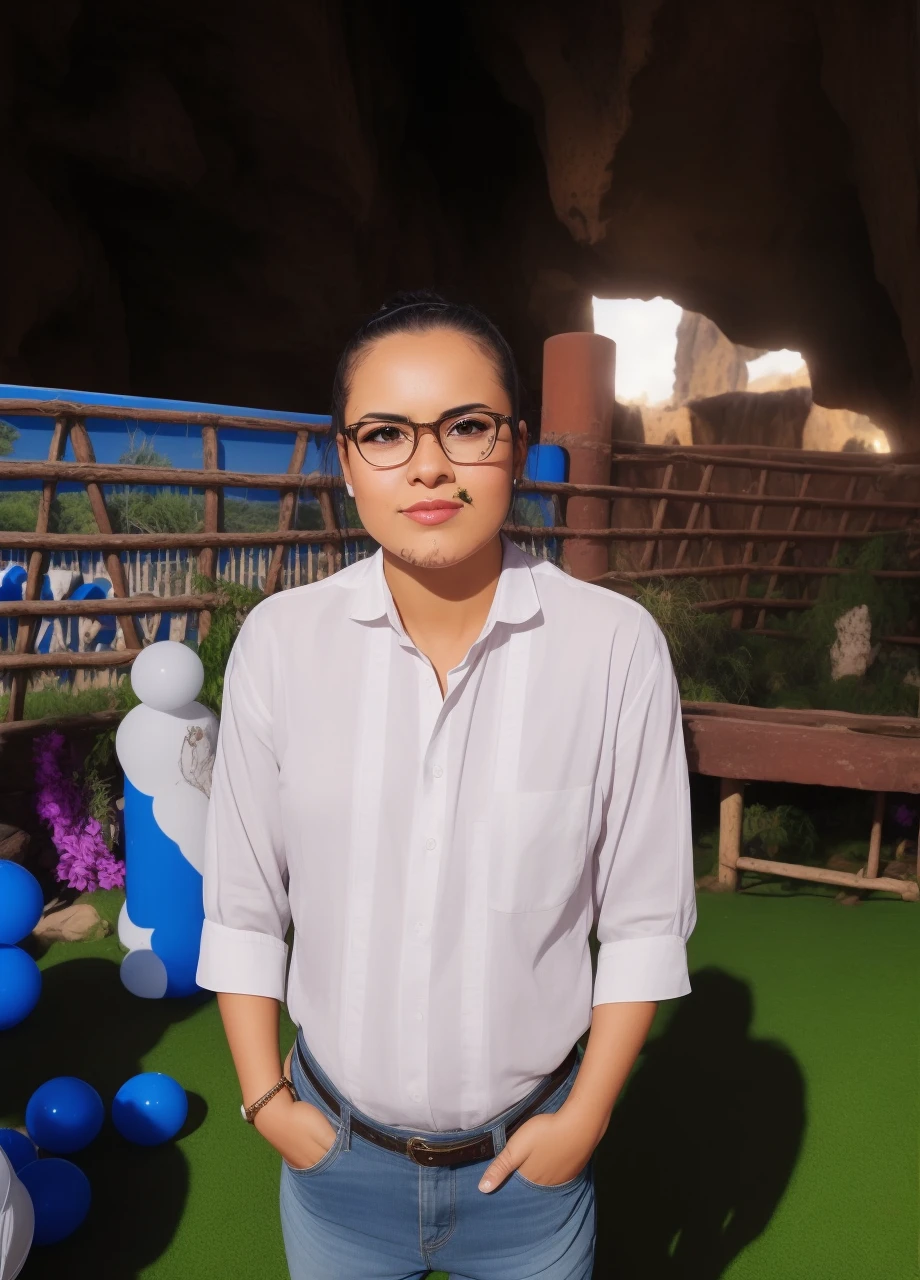 ((realist: 1.5)),((The best quality)), ((masterpiece)),((detailed)), (1 Mexican girl), {a beautiful aztec woman dressed, (Upper part of the body: 1.3) , { Fully dressed con el traje tradicional azteca, super-wide-angle lens, brown eyes, facial focus, maduro, sexy, toned muscles, long legs, curve, barefoot, full aztec costume, thick thighs, Wide hips, thin legs, eyes dark hair, long black hair, loose hair, (detailed face, beautiful eyes, detailed students, Detailed characteristics of Aztec clothing, light background: 1.3), mysterious ancient aztec ruin, lush forests, Deep canyons, Bridge, Time, cliff, cloud , lagos, rock, waterfalls, flores, Grass, served, climbing plant, tree, in it, best shadow, Brilliant details, Clear, perfect composition, Intricate, sharpen focus, dramatic, (specular lighting: 1.3), edge light, Aztec Landscape , Fully dressed,