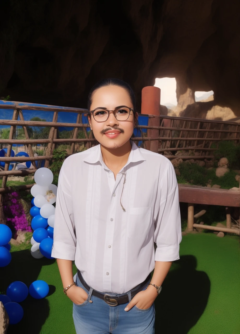 ((realist: 1.5)),((The best quality)), ((masterpiece)),((detailed)), (1 Mexican girl), {a beautiful aztec woman dressed, (Upper part of the body: 1.3) , { Fully dressed con el traje tradicional azteca, super-wide-angle lens, brown eyes, facial focus, maduro, sexy, toned muscles, long legs, curve, barefoot, full aztec costume, thick thighs, Wide hips, thin legs, eyes dark hair, long black hair, loose hair, (detailed face, beautiful eyes, detailed students, Detailed characteristics of Aztec clothing, light background: 1.3), mysterious ancient aztec ruin, lush forests, Deep canyons, Bridge, Time, cliff, cloud , lagos, rock, waterfalls, flores, Grass, served, climbing plant, tree, in it, best shadow, Brilliant details, Clear, perfect composition, Intricate, sharpen focus, dramatic, (specular lighting: 1.3), edge light, Aztec Landscape , Fully dressed,