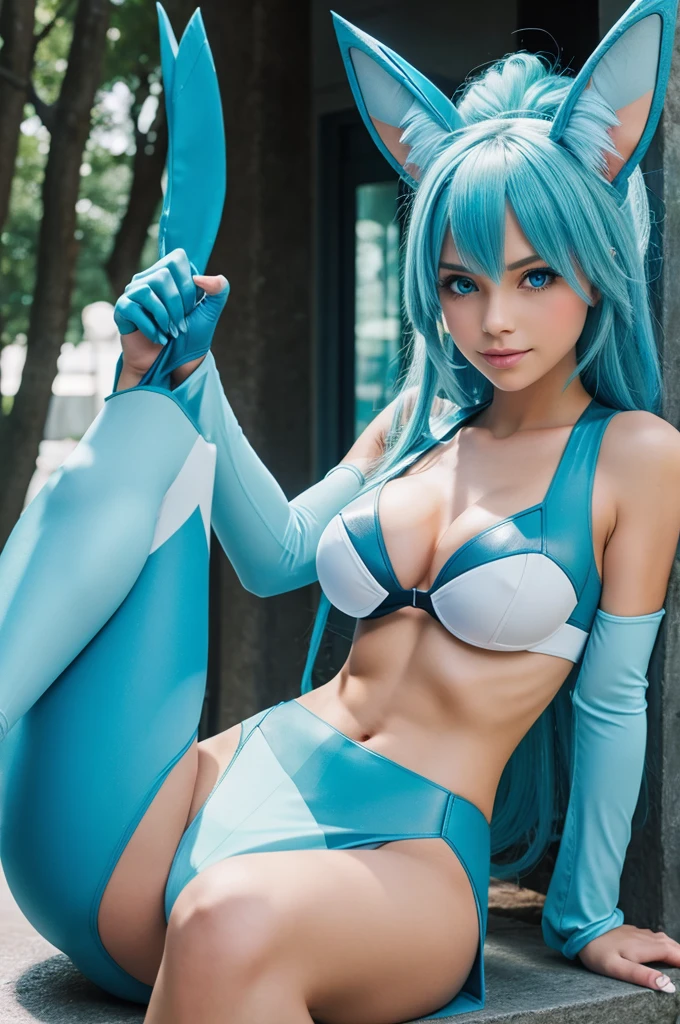 Glaceon as human