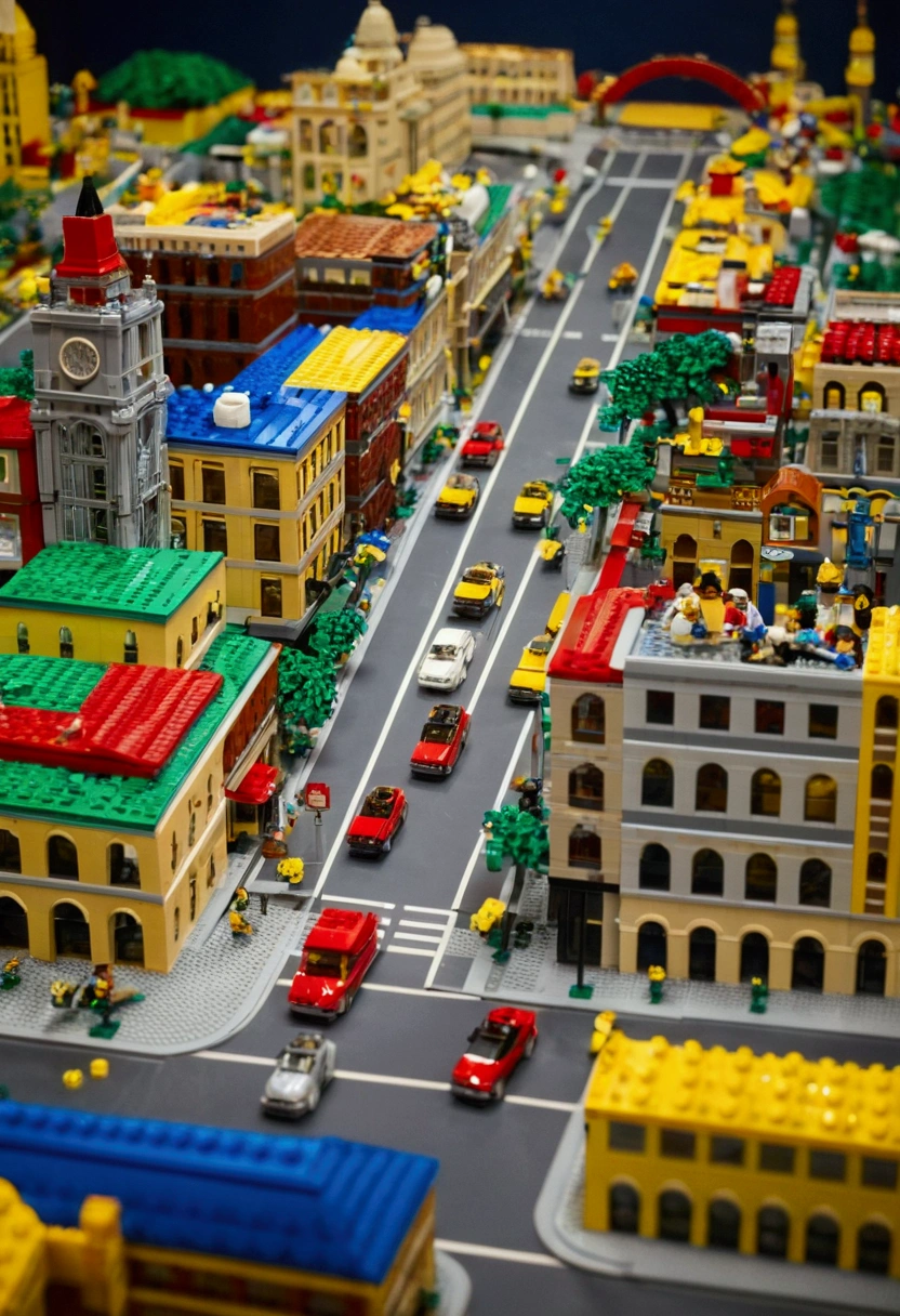 A city made with legos