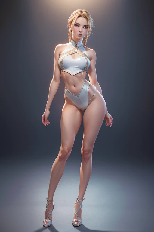 (((DLDLxiaowu, solo))), hairtie, ponytail, warm smile, happiness, ((very detailed RAW color photo)), (((alone))), (((30 years))), (((very detailed perfect body))), (((small and defined breasts))), (((ultra defined curves))), (((superior quality, 8k, masterpiece: 1.3)), sharp focus: 1.2, (((extremely beautiful girl with perfect figure: 1.4))), ((very thin waist: 1.2)), ultra detailed skin texture, ((smooth and soft skin)), (ultra detailed fabric texture), (((extremely beautiful))), intricate details, ultra detailed, ((thighs exposed)), ((ultra detailed and toned legs)), (((extreme hourglass figure))), seductive lips, ((blushing)), (makeup), (((ultra-defined waist))), eye shadow, (full body shot), woman infuses delicate textures with refined elegance, the decolletage is elegantly accentuated with an blue ethereal lace off-the-shoulder neckline that is divinely feminine, hourglass figure, blue skinny dress, double high slit dress, reveals a thick leg, in a garden full of roses, (((standing on one leg:1.2))), (((standing split:1.3))
