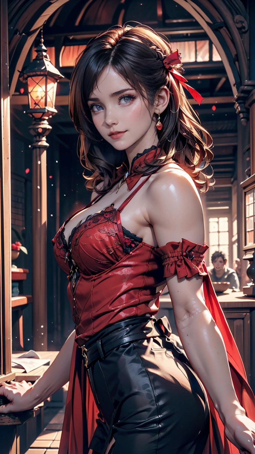nsfw, alluring, Emma Watson as a sinister devilish clown , smile