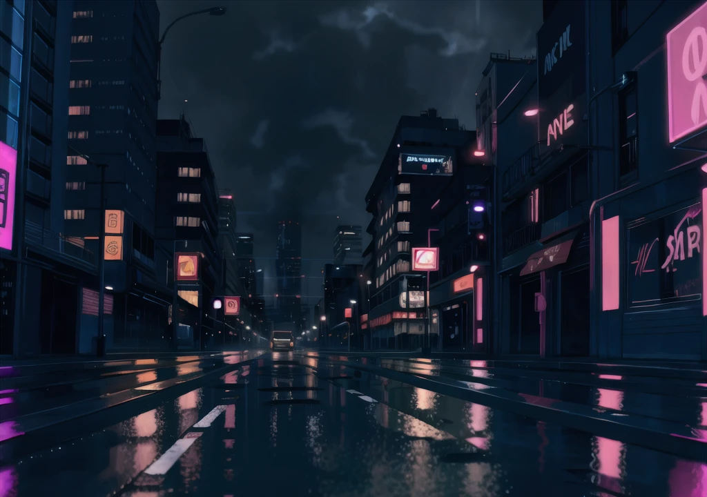 Cyberpunk city street, night, neon, rain, cinematic, epic, perfect lighting, hyperdetailed, 4k