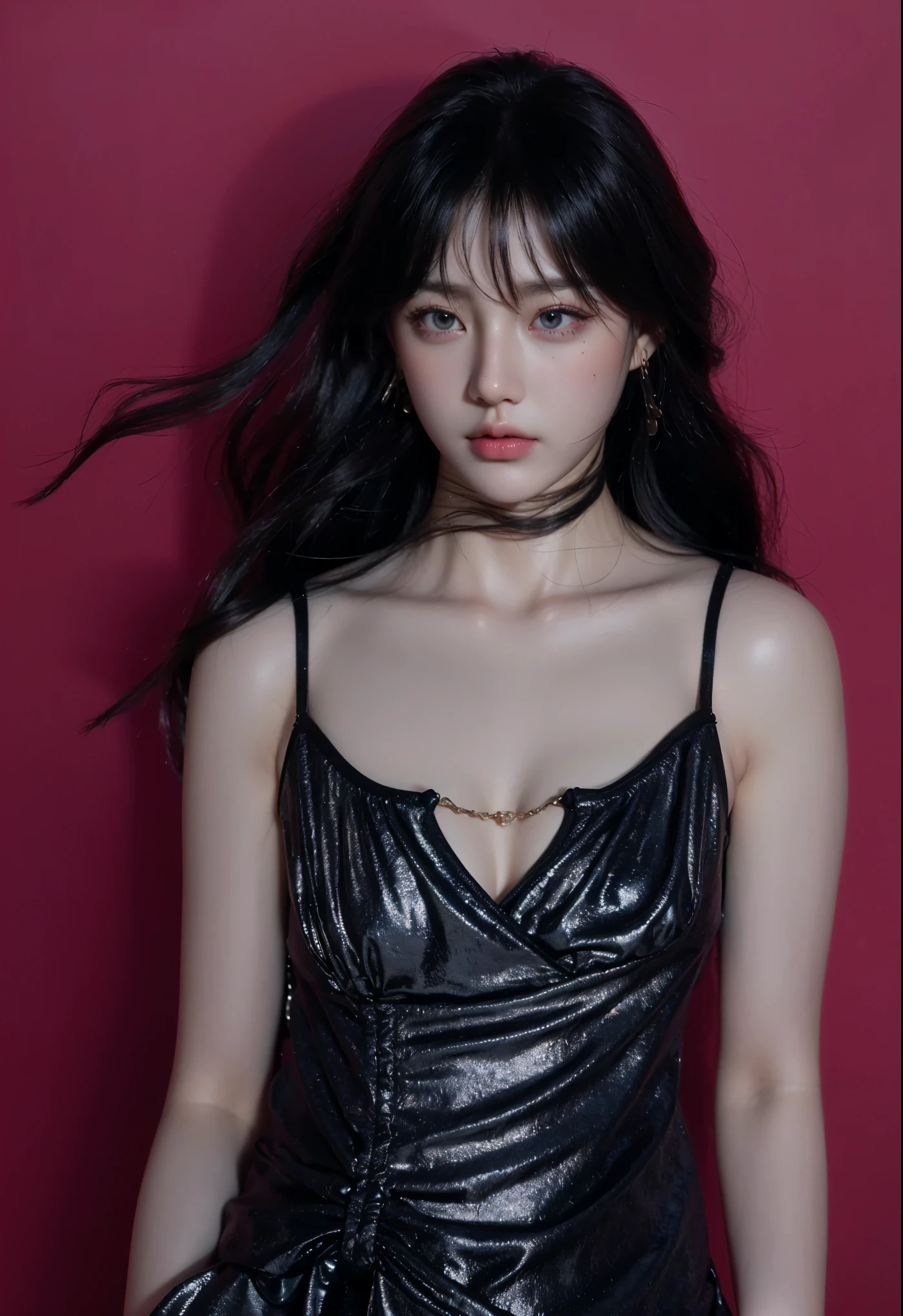 Game Art，CG Animation，Best image quality，Maximum resolution，8K picture quality，(A bust photo)，(portrait)，(Head close-up)，(Rule of Thirds)，Unreal Engine 5 rendering works，20 year old girl，((Queen))，The eyes are very detailed，(Large Breasts)，Elegance and nobility，Ray Tracing，Game CG，((3D Unreal Engine))，OC rendering reflection mode，4K，Ultra-clear，Translucent lace，Fair and plump figure，Pretty Face，Glossy Gel Coat，身着华贵礼服的Queen，Gorgeous clothing，Luxurious and exquisite jewelry，Colorful makeup，Full figure，Dark red lipstick，精致Gorgeous clothing，Supermodel，Gold Jewelry，Luxurious clothing，