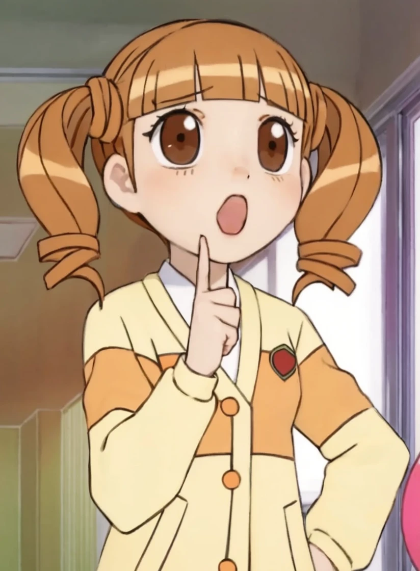 Orange and white stripe shirt,