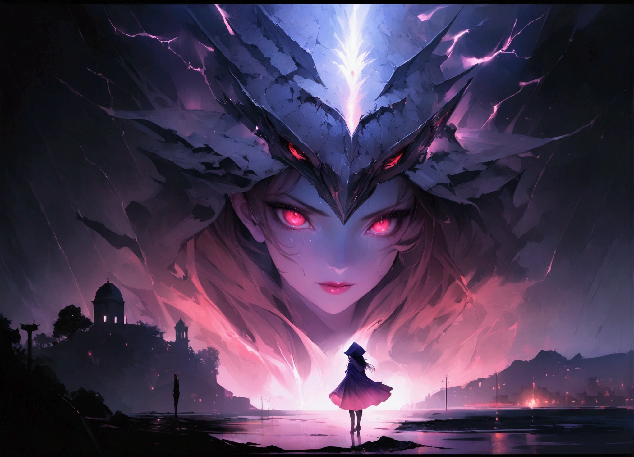 masterpiece, witch, The body is attractive、, Wearing a hood, In the Shadows, , The colours of Positano, Completely in frame, whole body, Releases electrical energy, whole body, Beautiful anime waifu style man, Ultra-Definition CG Painting, Luminism, art:Karn Griffiths、ヴァディム・カシン コンセプトart, 8k resolution, Fractal isometric detail bioluminescence , complicatedly detailed , Cinematic, trending on art station Isometric Centered hyper Realistic cover photo awesome full color, granular, Realistic, complicated, Hit definition , Cinematic, bold, Vibrant, wonderful, Super high quality model、Being pelted with rain in the dark、Lightning Control、Red eyes