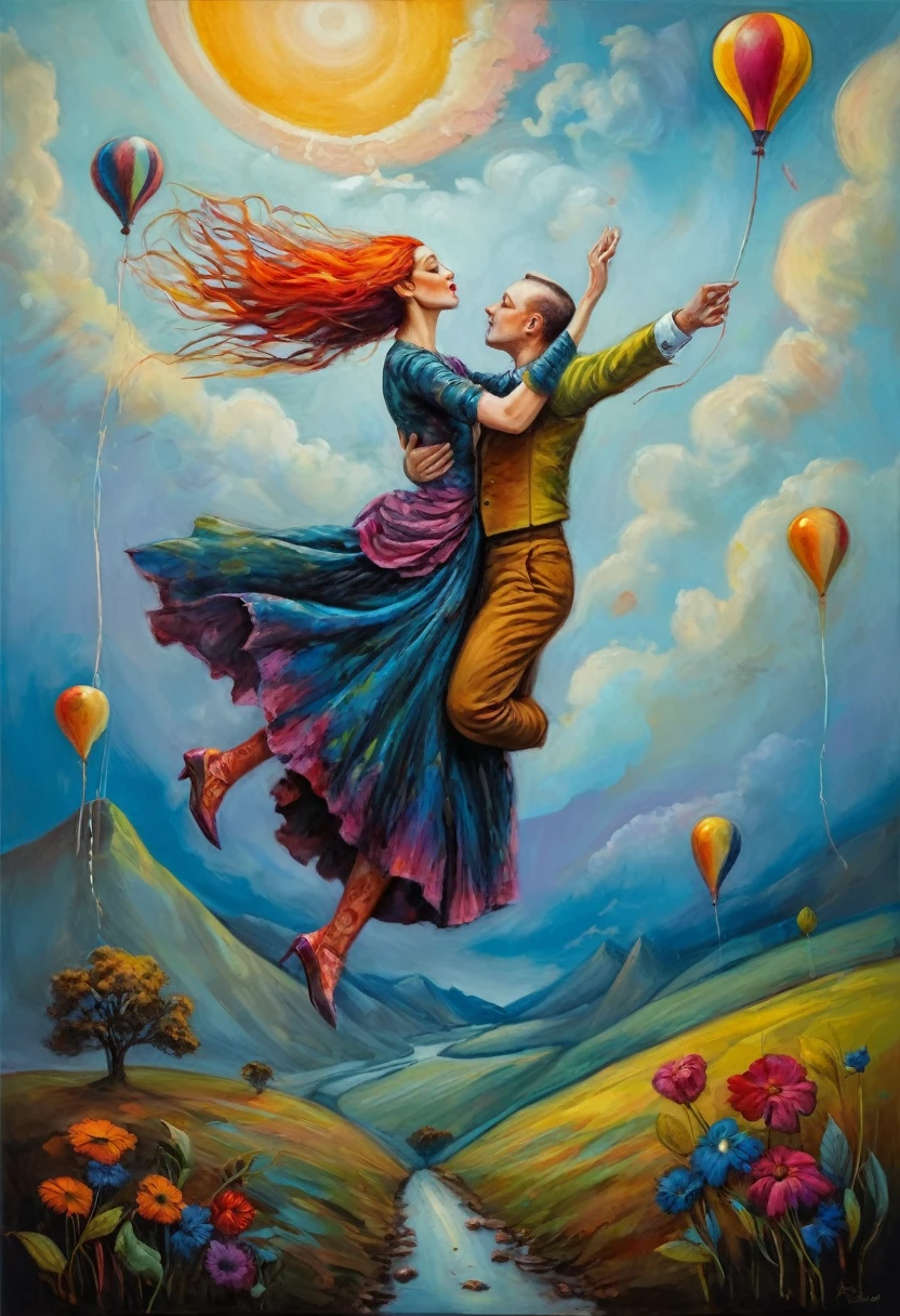 (Artistic Masterpiece of Romantic Life) ( (Themed Art of Life) ( (Conceptual Art) (NFT Exclusive) (Fauvism Work) ()”) Where visual poetry transcends traditional boundaries and embraces the dynamic interplay between creativity and technology Takes),dripping paint,darkart,style, in the style of esao andrews