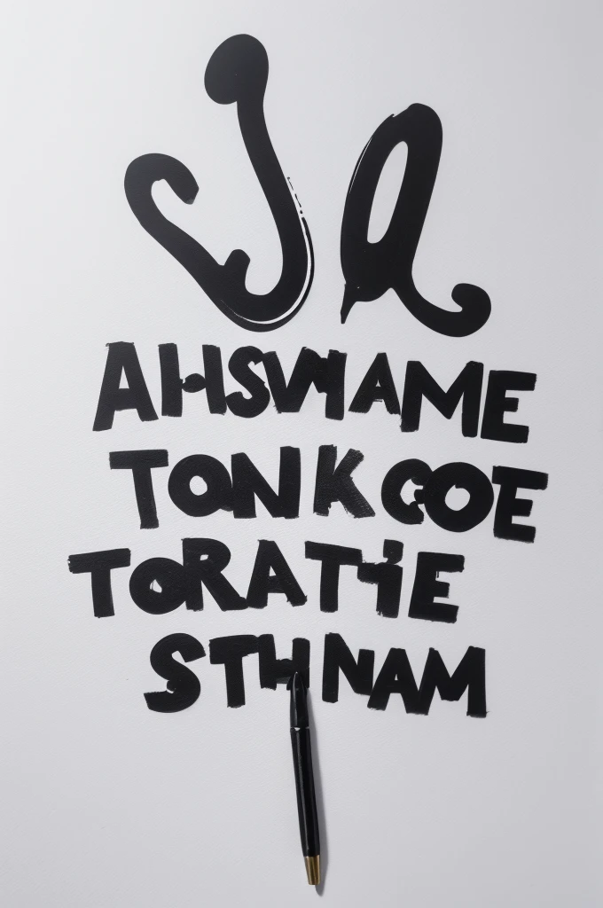 Make a black lettering written TOYAMAKA STPRE on a white background 