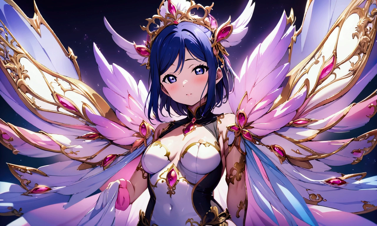 Love Live adult Kanan Matsuura, masterpiece, highest quality, gloss, clothing random, sensitive, beautiful background, transformed