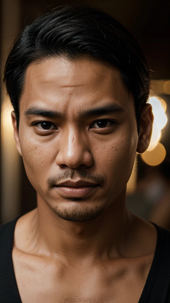 Face Indonesian man ultra realistic, high resolution,