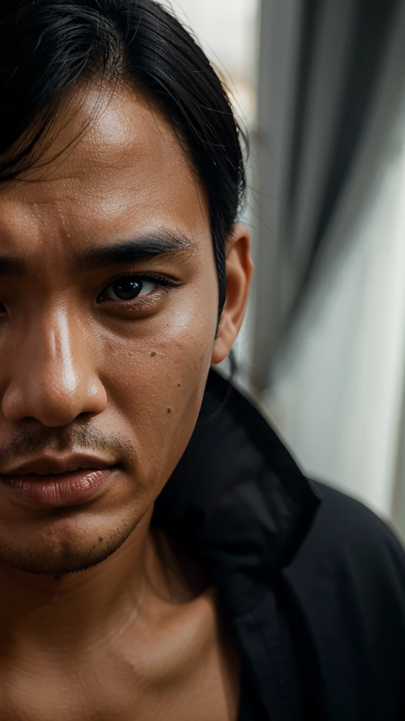Face Indonesian man ultra realistic, high resolution,