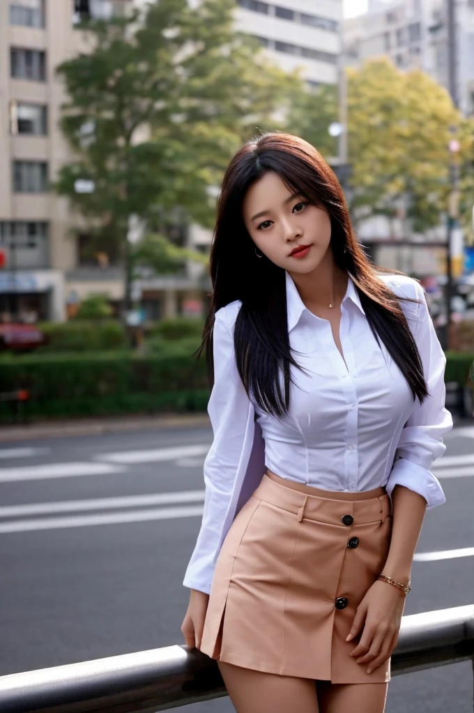 a girl, she is the most beautiful actress in the world, the perfect body proportions of this girl, her upper body with it's large breasts are covered 100% by the shirt under the blazer, her crotch between her bare legs are hidde
n just 99% by short skirt, the blazer is firmly closed and buttoned up on her waist, it's only one description of one body, it's from right above her head to right below her shins are within frame, all her body is looking forward to viewer, she is standing at the city street, nsfw, best quality, highly detailed, masterpiece, ultra high res, photo realistic, 8k, RAW photo
ชีวิตกลางคืนจะมี"ผู้หญิง"หน้าตาไทยจีนนั่งดื่มเหล้าอยู่ริมถนน"คนเดียว"
"ใส่สายเดี่ยวสีแดง"