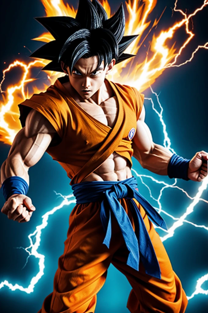 Generate Goku&#39;s torso blue t shirt Roblox
