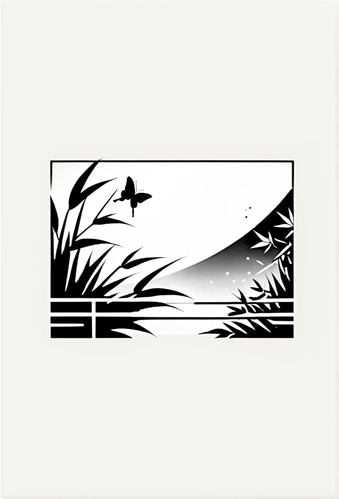 Champagne Label Logo in Japan
Japanese-style, high-class flower fields, bamboo leaves, bamboo bushes, and a logo that looks like it's flying between and between the traditional streets of Japan
butterflies are hidden by bamboo bushes and bamboo leaves
angle of view from an oblique angle
Tasteful, Japanese-style design
Cool Japanese taste such as shrines
chic and modern design
monotone
The background is white