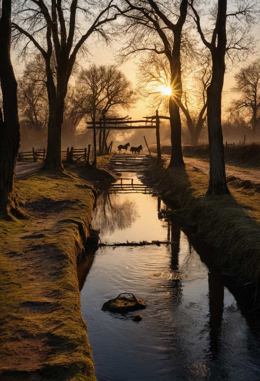 Withered Reben, Old trees, dark crows, small bridges and running water, People on the old street, West wind and thin horses, the sun sets, Inconsolable people are at the end of the world