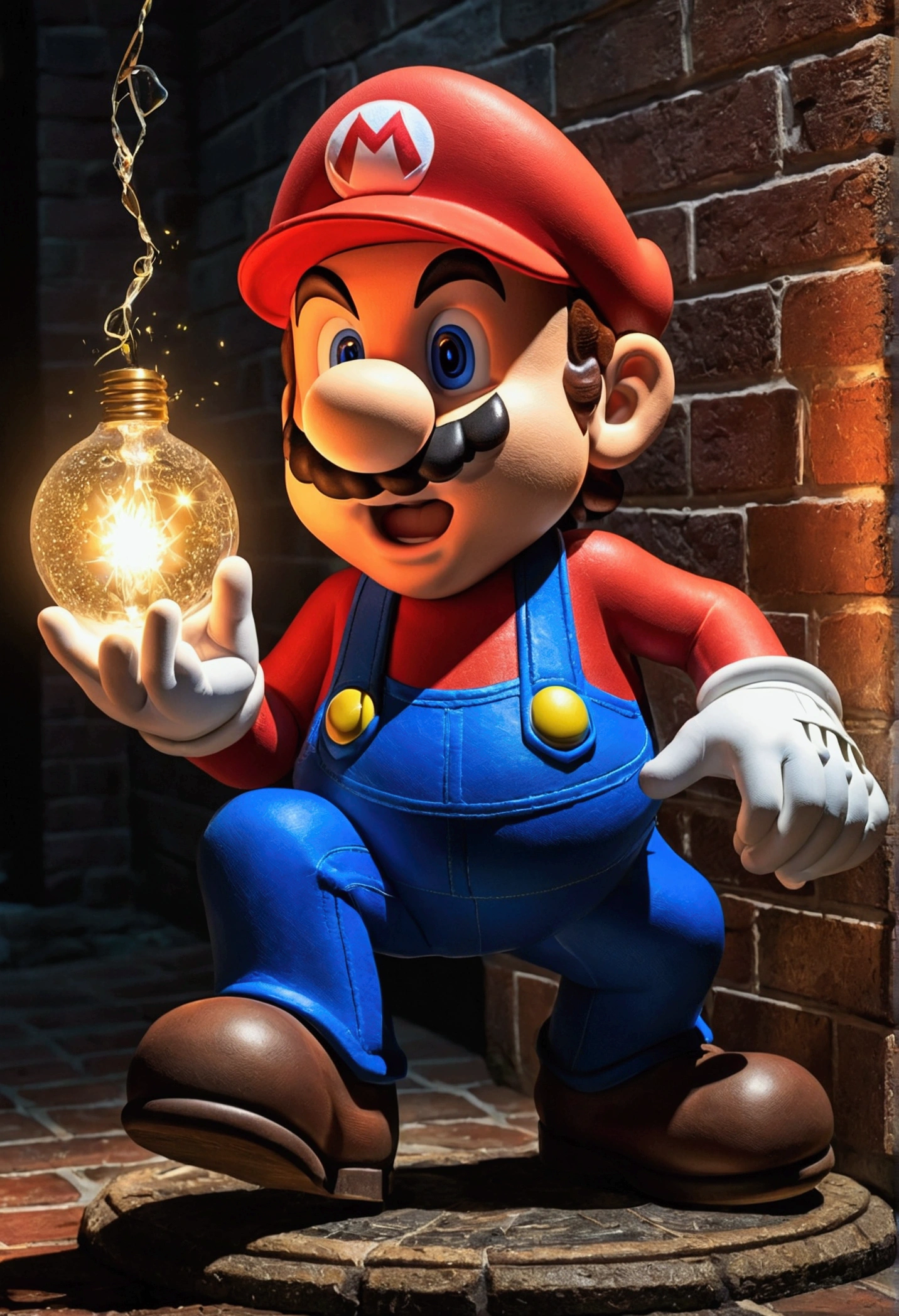 Mario surprised